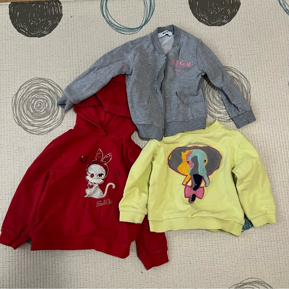 Girls Sweater Hoodie 3pcs